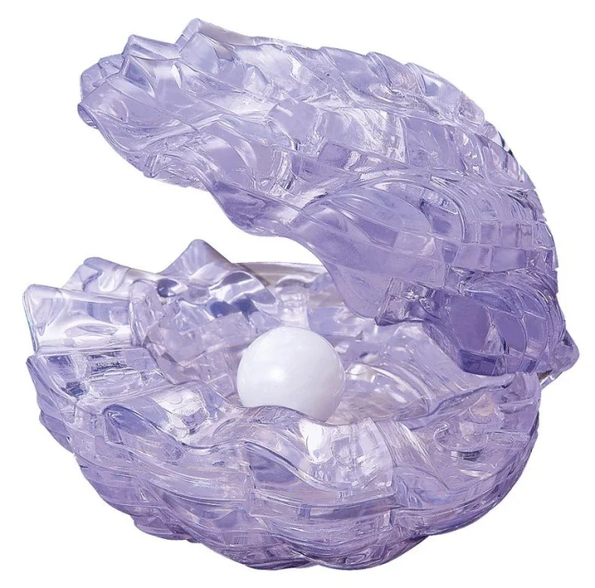 HCM KINZEL 3D Crystal puzzle Mušle s perlou 48 dílků