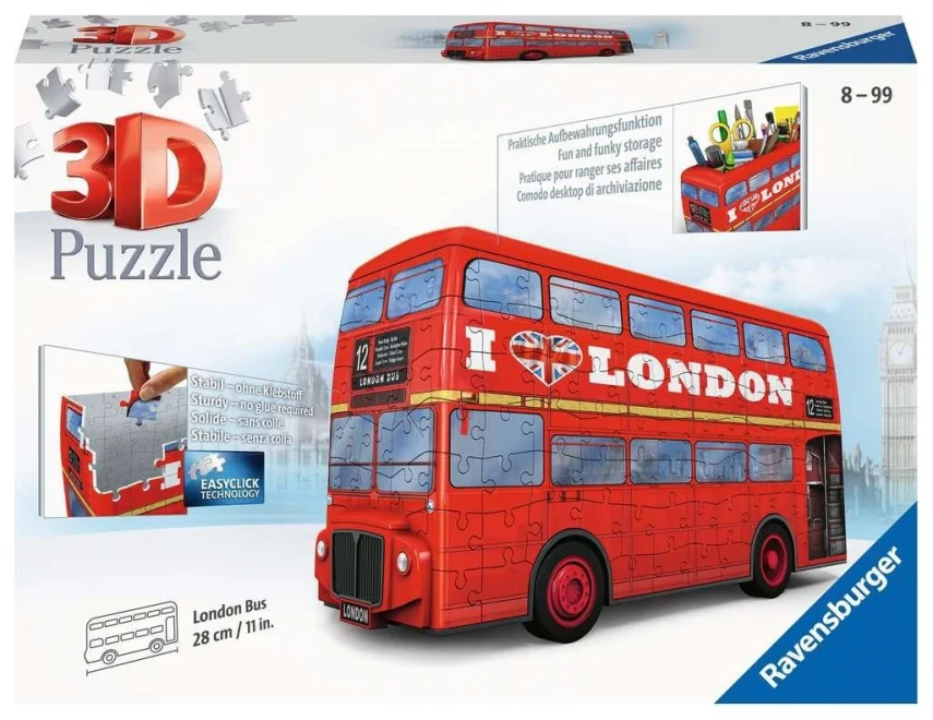 RAVENSBURGER 3D puzzle Londýnský autobus Doubledecker 216 dílků