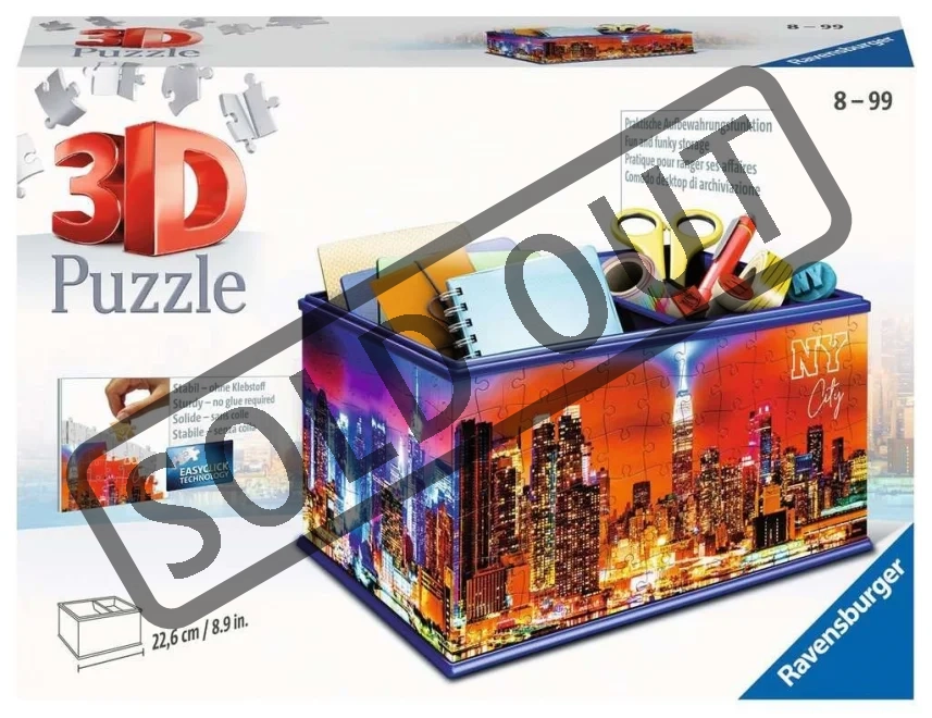 RAVENSBURGER 3D puzzle úložný box: New York City 216 dílků