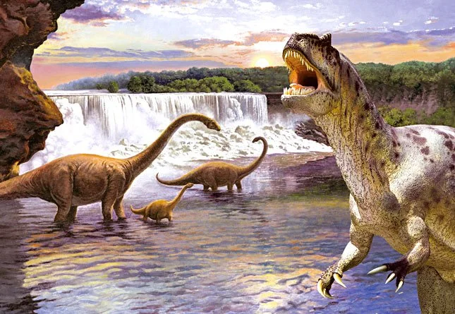 CASTORLAND Puzzle Dinosauři - Diplodocus 260 dílků