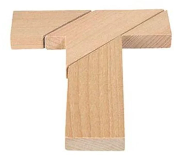 GOKI Dřevěný Tangram T v plátěném pytlíku