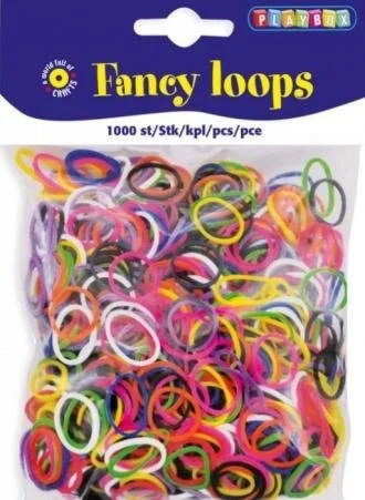 Sada gumiček Fancy loops 1000 ks