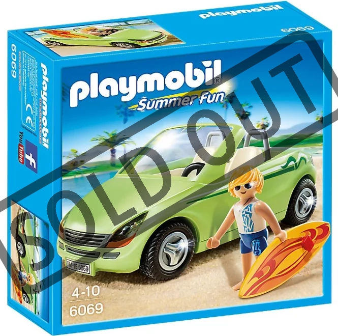 PLAYMOBIL® Summer Fun 6069 Surfař s kabrioletem