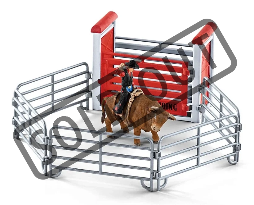 SCHLEICH Farm World® 41419 Kovboj na býkovi a příslušenství