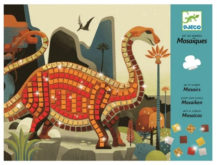 DJECO Mozaikové obrázky Dinosauři