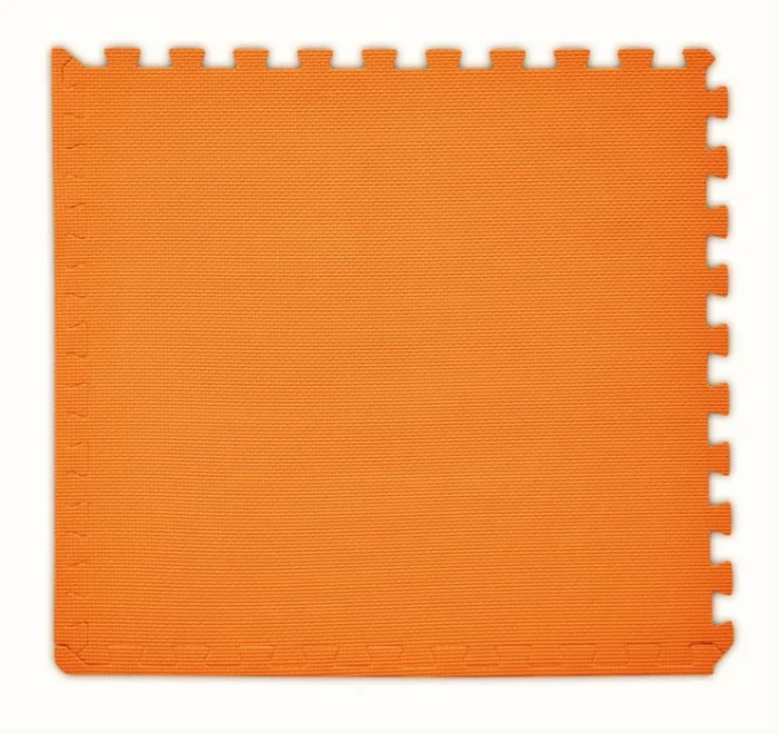 BABY Pěnový koberec tl. 2 cm - oranžový 1 díl s okraji