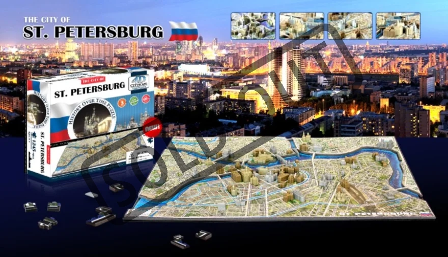 4D Cityscape 4D puzzle Petrohrad