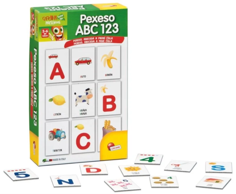 Dětská hra Pexeso - ABC 123 (Lisciani)