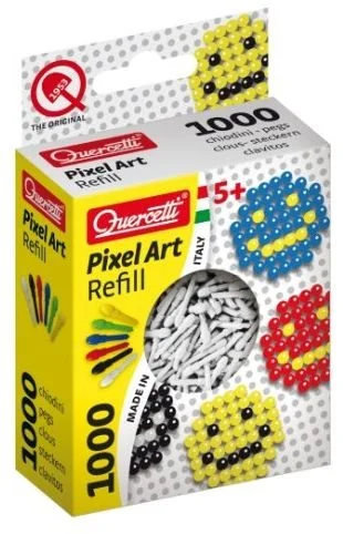 QUERCETTI Pixel Art náhradní kolíčky bílé 1.000ks