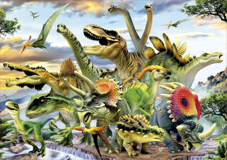 EDUCA Puzzle Dinosauři 500 dílků