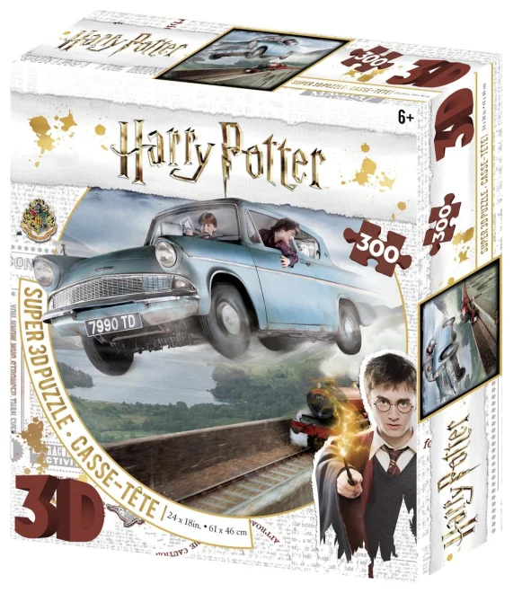 PRIME 3D Puzzle Harry Potter: Ford Anglia 3D XL 300 dílků