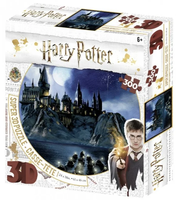 PRIME 3D Puzzle Harry Potter: Noční Bradavice 3D 300 dílků