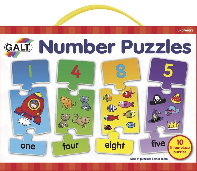 GALT Puzzle Moje první anglické číslice 10x3 dílků