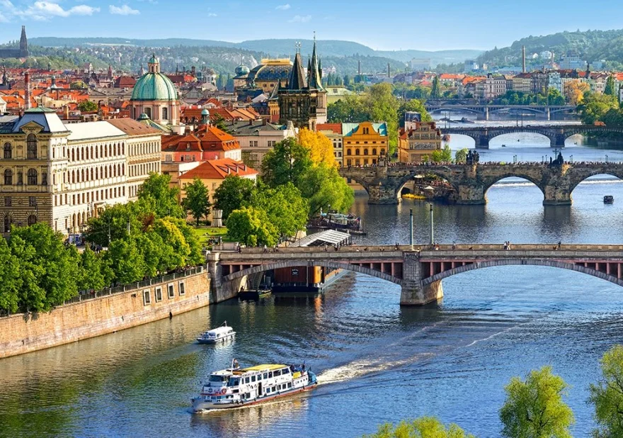 CASTORLAND Puzzle Pražské mosty 500 dílků