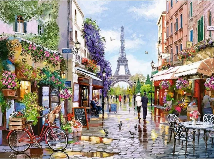 CASTORLAND Puzzle Rozkvetlá Paříž 3000 dílků