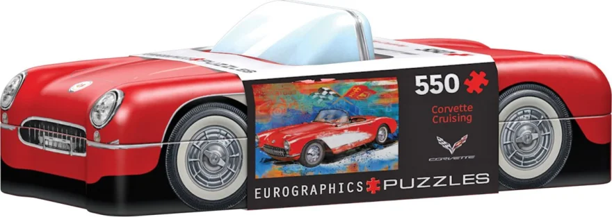 EUROGRAPHICS Puzzle v plechové krabičce Corvette 550 dílků