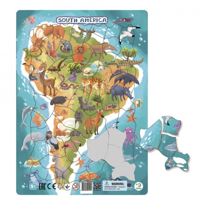 DODO Puzzle Zvířata Jižní Ameriky 53 dílků