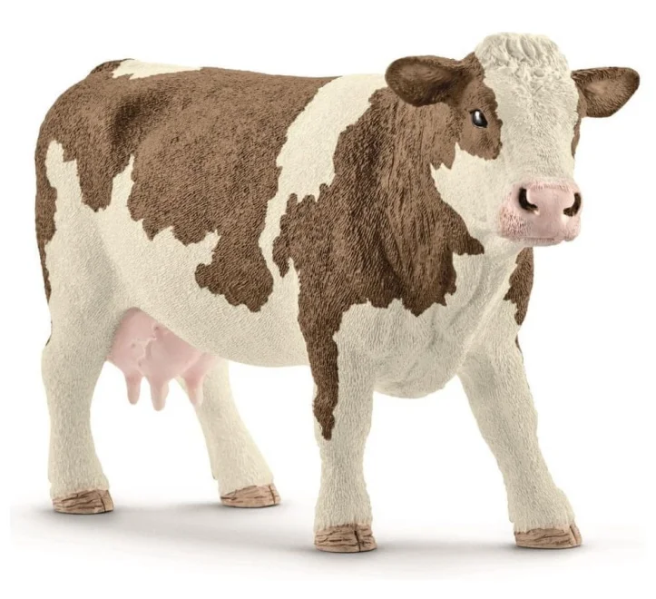SCHLEICH Farm World® 13801 Kráva simmentálská