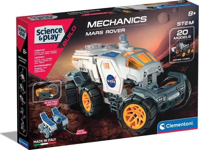 CLEMENTONI Science&Play Mechanická laboratoř NASA Vozítko Mars