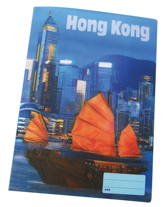 REAS-PACK Školní sešit 440 s 3D motivem HONG KONG