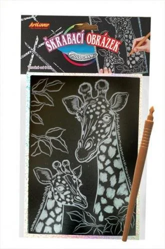 ARTLOVER Holografický škrabací obrázek - Žirafy