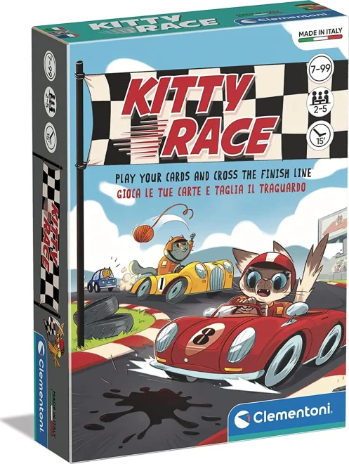 CLEMENTONI Karetní hra Kitty Race - Kočičí závody