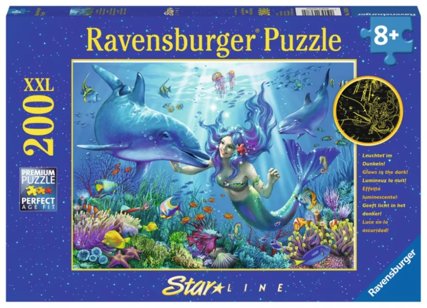 RAVENSBURGER Svítící puzzle Podvodní ráj XXL 200 dílků