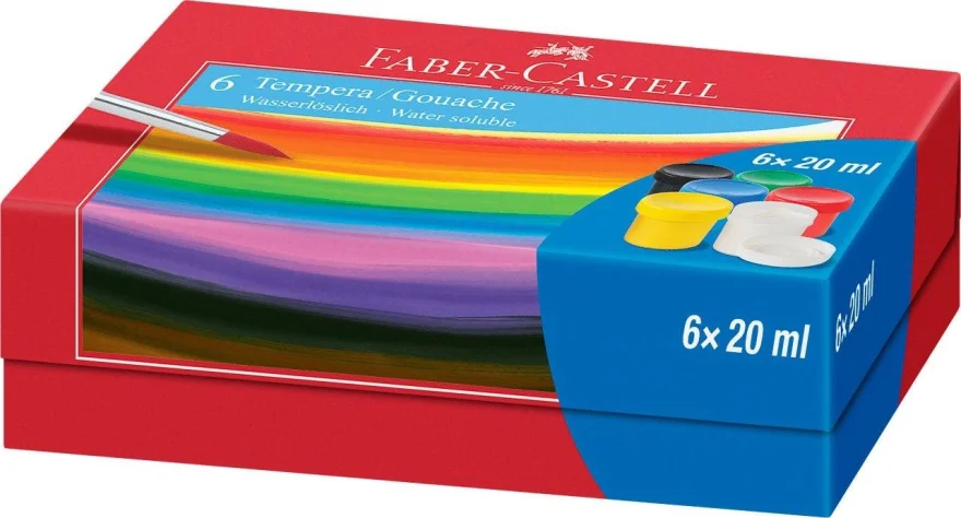 Faber-Castell Temperové barvy 6x20ml