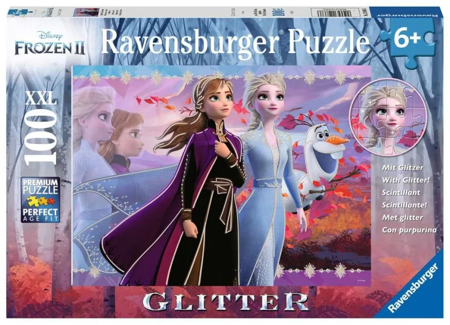 RAVENSBURGER Třpytivé puzzle Ledové království 2 XXL 100 dílků