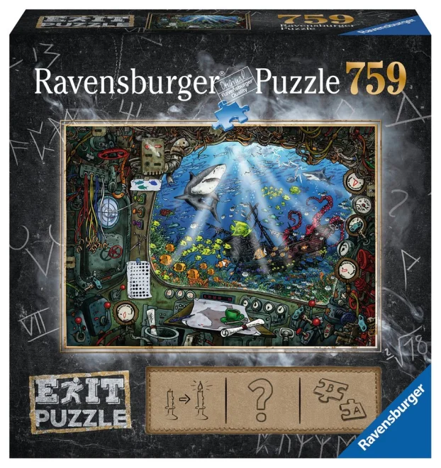 RAVENSBURGER Únikové EXIT puzzle V ponorce 759 dílků