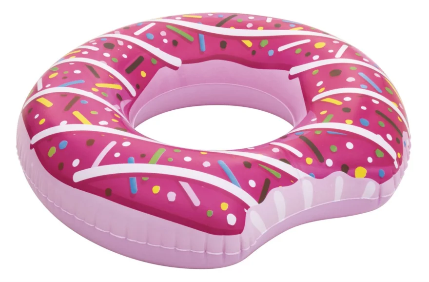 BESTWAY Velký nafukovací kruh Donut 107cm (růžový)