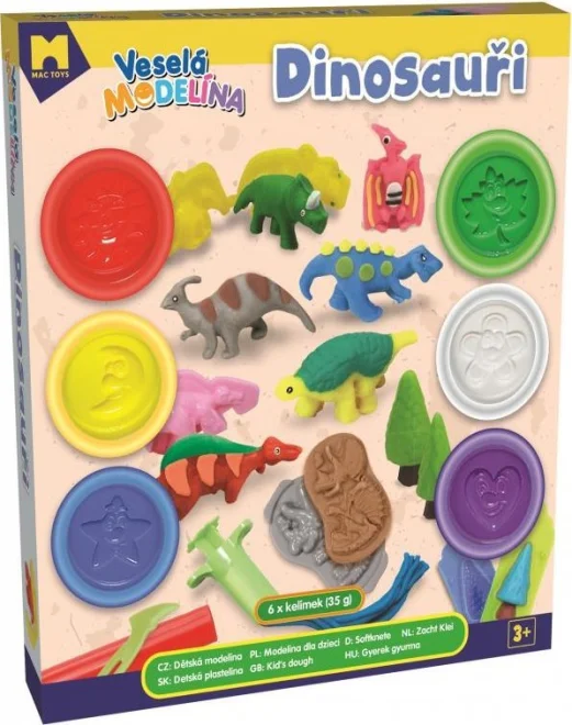 MAC TOYS Veselá modelína Dinosauři