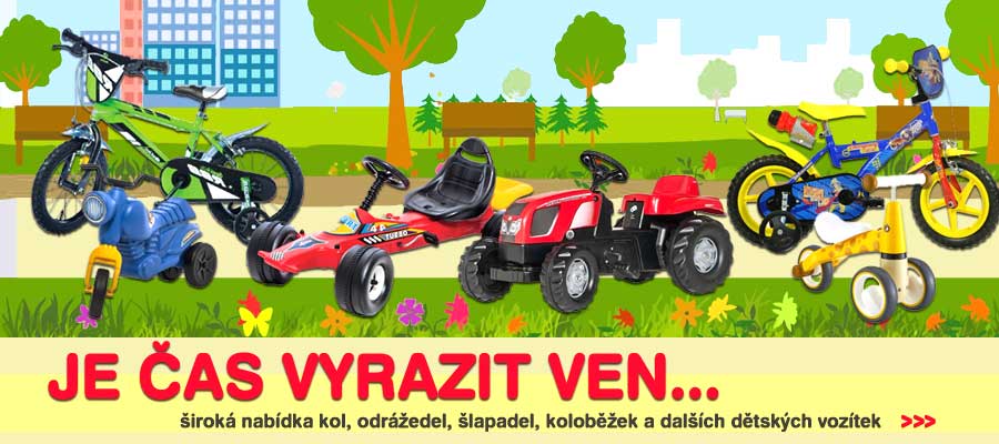 Nabídka venkovních hraček a dětských vozítek