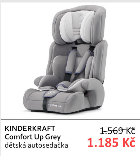 Kinderkraft Dětská autosedačka Comfort Up Grey 9-36 kg