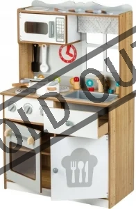 2.jakost: Dřevěná kuchyňka bílo-hnědá