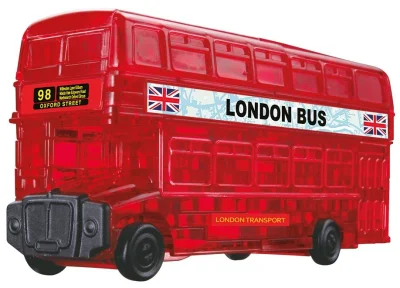 poškozený obal: 3D Crystal puzzle Londýnský autobus 53 dílků