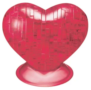 3D Crystal puzzle Srdce červené 46 dílků