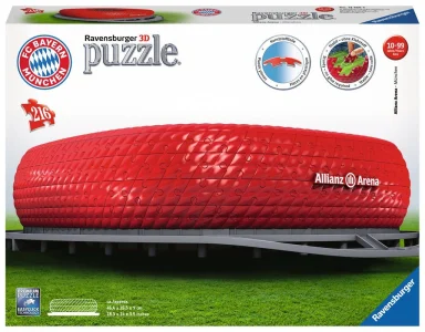 3D puzzle Allianz Arena, Mnichov 216 dílků