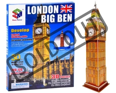 3D puzzle Big Ben, Londýn 30 dílků