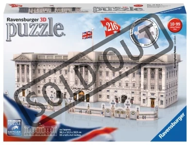 3D puzzle Buckinghamský palác, Londýn  216 dílků