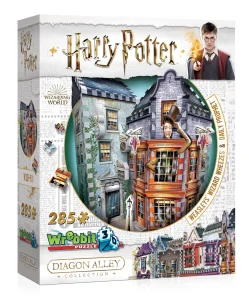 3D puzzle Harry Potter: Kratochvílné a kouzelnické kejkle a Denní věštec 285 dílků