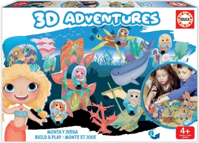 3D puzzle Království mořských víl 63 dílků