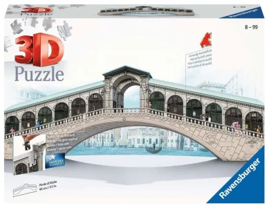 3D puzzle Most Ponte di Rialto 216 dílků