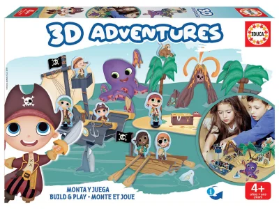 3D puzzle Pirátský ostrov 68 dílků
