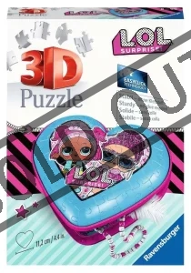 3D puzzle Srdce L.O.L. Surprise! 54 dílků