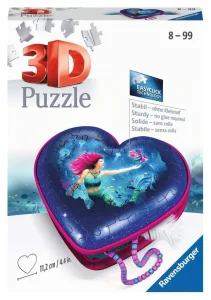 3D puzzle Srdce Mořská panna 54 dílků