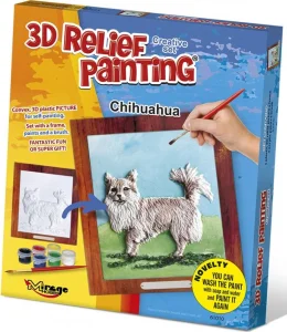 Kreativní sada 3D malování Relief Painting: Čivava