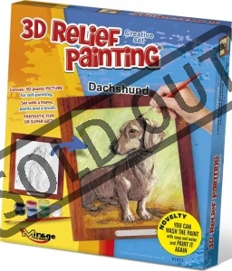 Kreativní sada 3D malování Relief Painting: Jezevčík