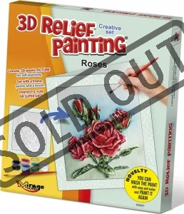 Kreativní sada 3D malování Relief Painting: Růže