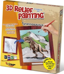 3D reliéfní obrázek Tyrannosaurus